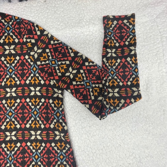 Women’s Medium LuLaRoe Multi Color Aztec Print Duster Cardigan - Picture 6 of 13